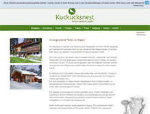 Tablet Screenshot of kuckucksnest-allgaeu.de